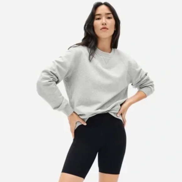 Everlane French Terry Heavy Crewneck Sweatshirt (Grey) (NEW w Tags) - Picture 1 of 5